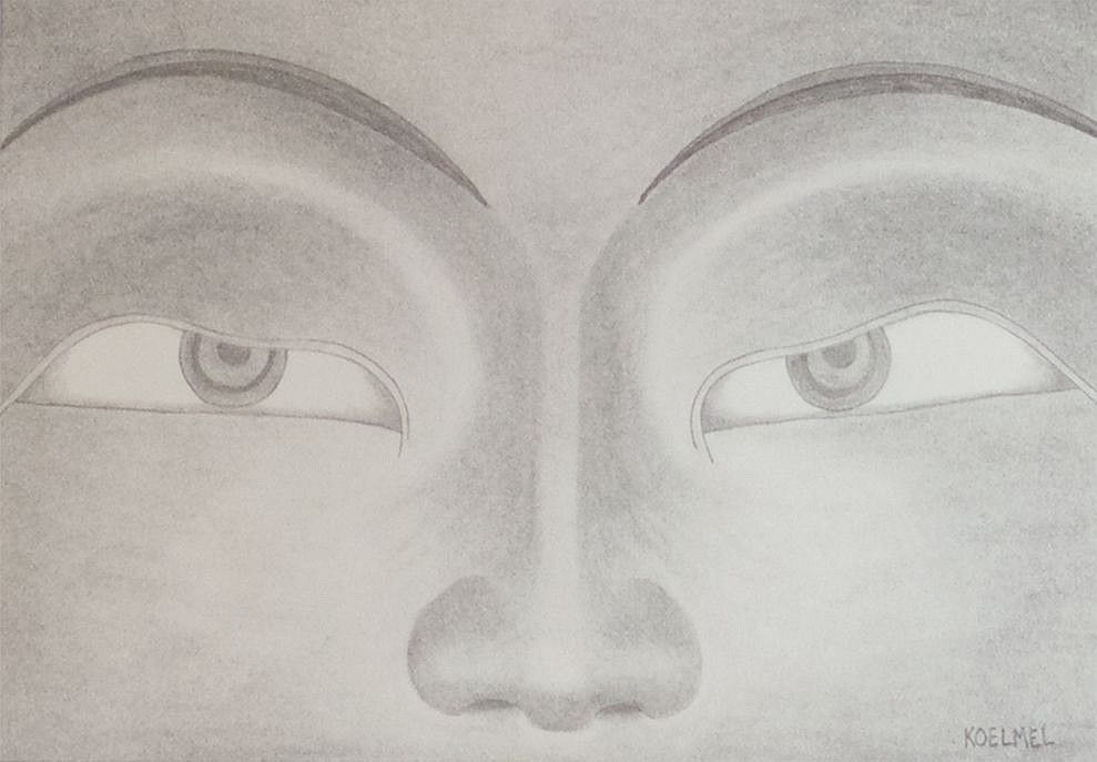 Todd Koelmel, Buddha
2003, Charcoal on paper