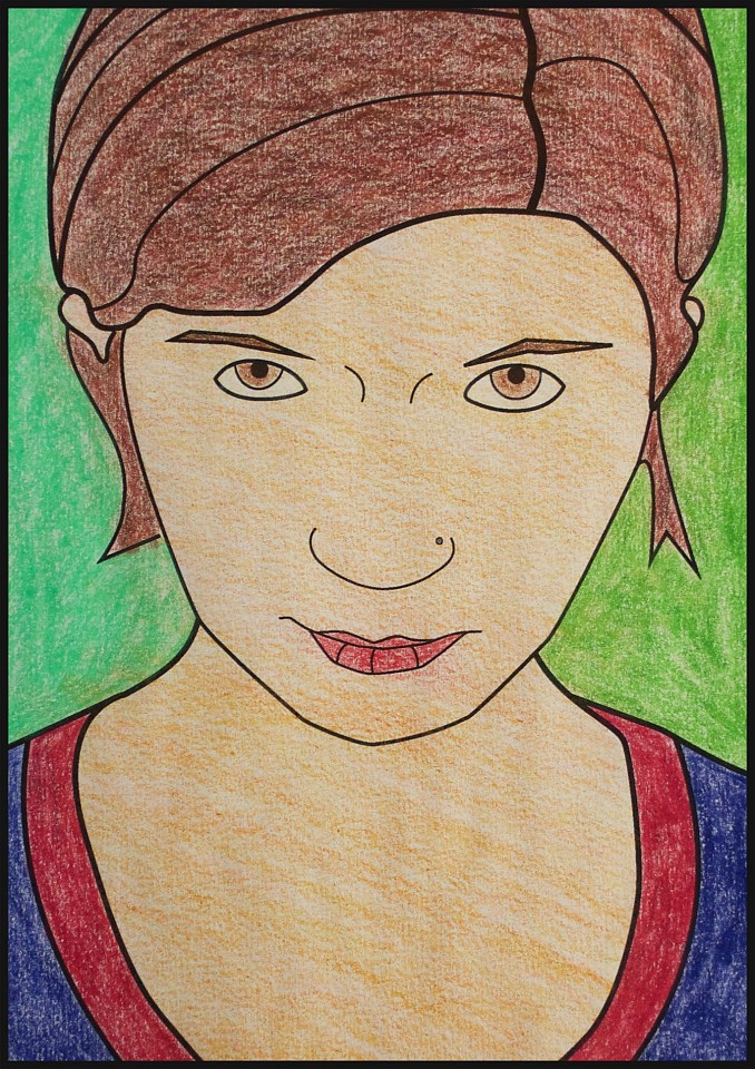 Todd Koelmel, Beth Coloring Book
2015, Crayon on paper