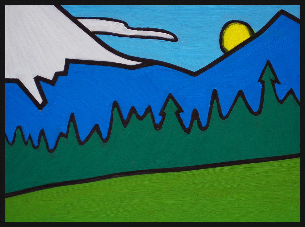 Todd Koelmel, Mt. Hood Sketch
2016, Oil on panel